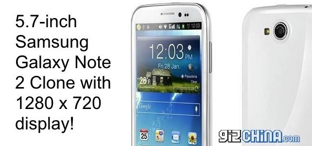 Owen V9 - клон Samsung Galaxy Note 2 с 5,7-дюймовый HD дисплеем