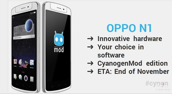 Международная версия Oppo N1 выйдет в конце ноября