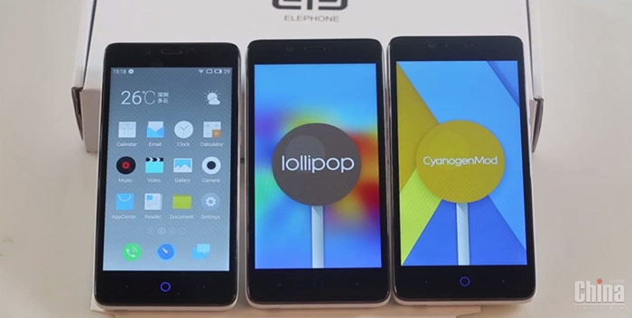 Elephone P6000 под управлением ОС Android Lollipop, CyanogenMod 12 и Flyme OS (видео)
