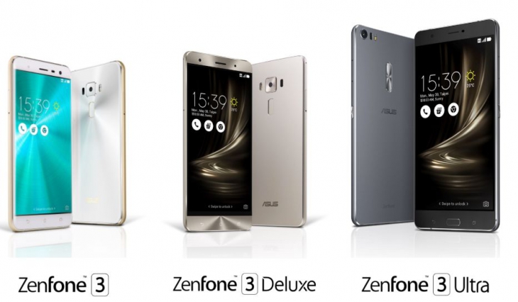 ASUS представила три новые смартфона, включая топ ZenFone 3 Deluxe со Snapdragon 820 и 6 ГБ RAM