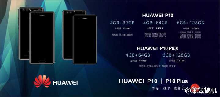 Утечка цен Huawei P10 и P10 Plus