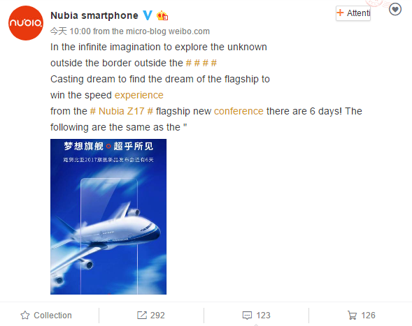 Nubia выпустила новый тизер флагмана Z17 с узкими рамками