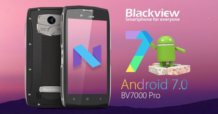 Тонкий защищенный смартфон Blackview BV7000 Pro работает на Android 7