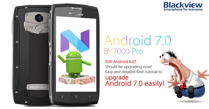 Blackview BV7000 Pro начал получать Android 7.0 Nougat