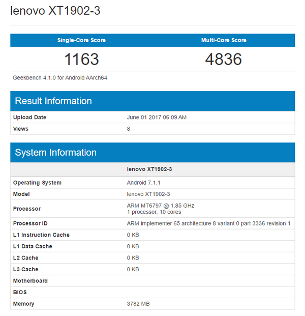 Смартфон Moto M2 получит процессор MediaTek Helio P20 и 6 Гб RAM