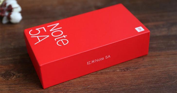 Распаковку и внешний вид Xiaomi Redmi Note 5A показали на фото