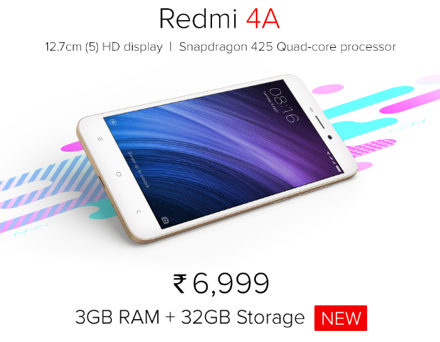 Для Индии сделали продвинутый вариант Xiaomi Redmi 4A