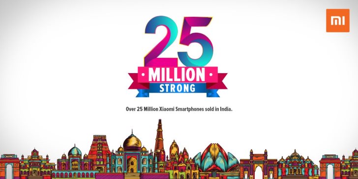 Xiaomi продала 25 млн смартфонов в Индии
