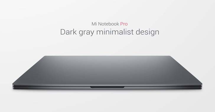 Представлен 15,6-дюймовый ноутбук Xiaomi Mi Notebook Pro