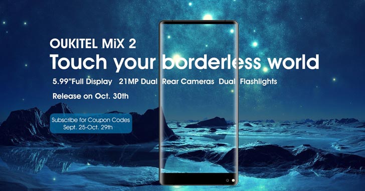 Новый смартфон Oukitel Mix 2 сравнили с Xiaomi Mix 2