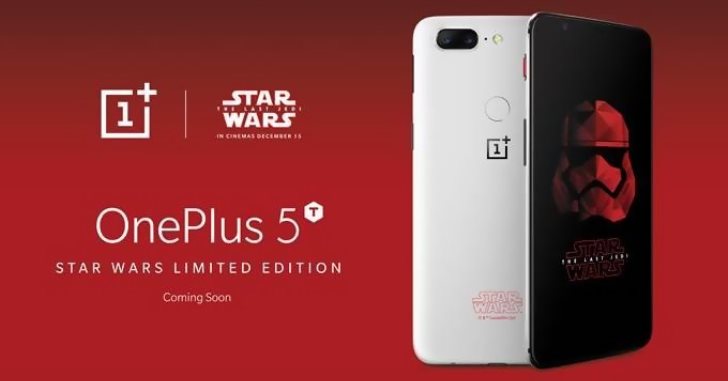 OnePlus 5T Star Wars Limited Editions появится через две недели