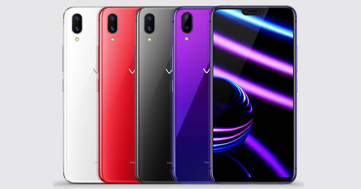 Смартфон Vivo X21i получил градиентную фиолетовую расцветку