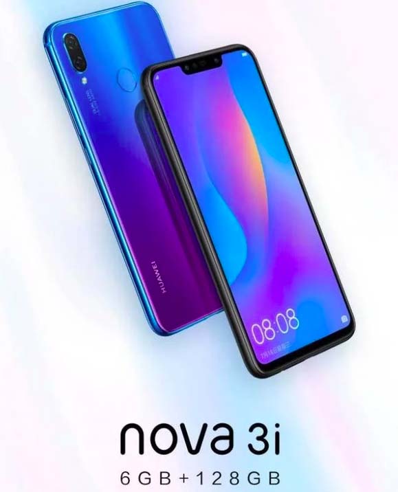 Huawei Nova 3i получил версию с 6 Гб оперативки и 128 Гб флеш-памяти