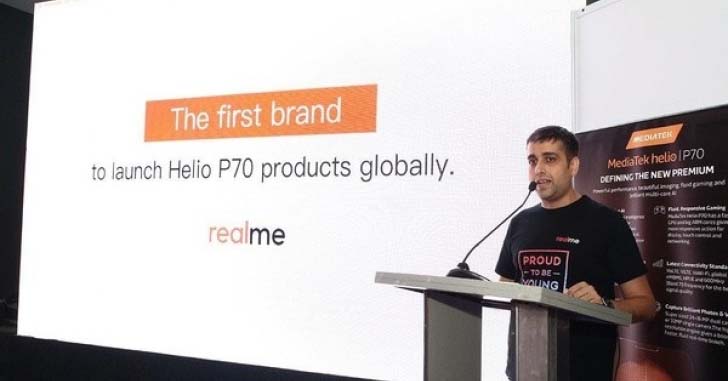 Realme первой выпустит смартфон на платформе Helio P70