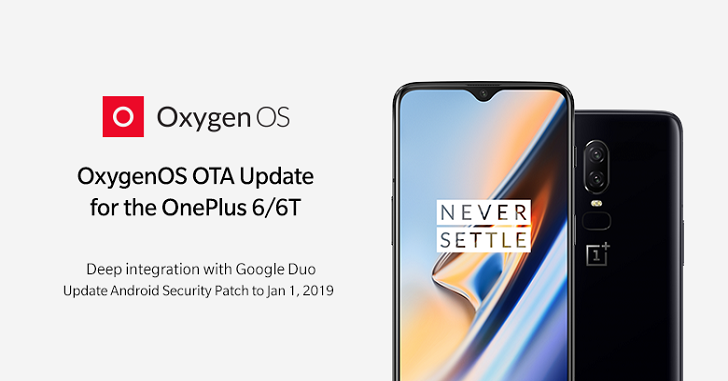 OnePlus 6 и OnePlus 6T получили новую версию ПО OxygenOS