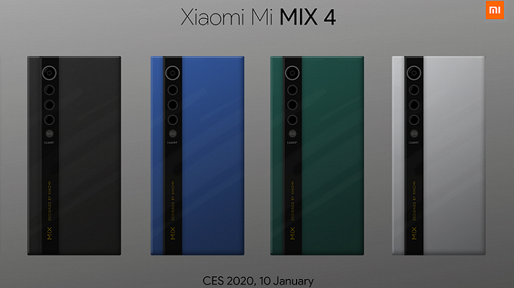 Опубликованы рендеры Xiaomi Mi Mix 4