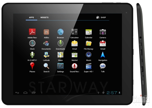 Starway Andromeda S900 планшет с 9,7” IPS-дисплеем