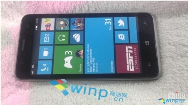 Первые фото Huawei Ascend W2 на базе Windows Phone 8