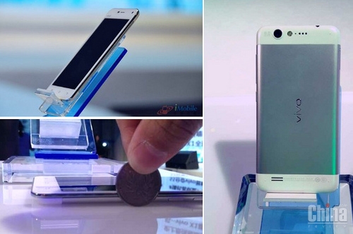Сегодня официально представили самый тонкий смартфон в мире Vivo X1. Фото и видео