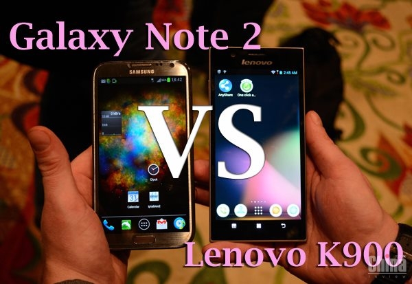 Сравнение Lenovo K900 и Samsung Galaxy Note 2 (видео)