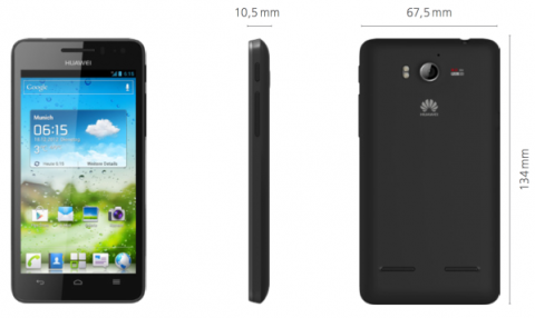 Представлен новый 4-ядерный смартфон Huawei Ascend G615