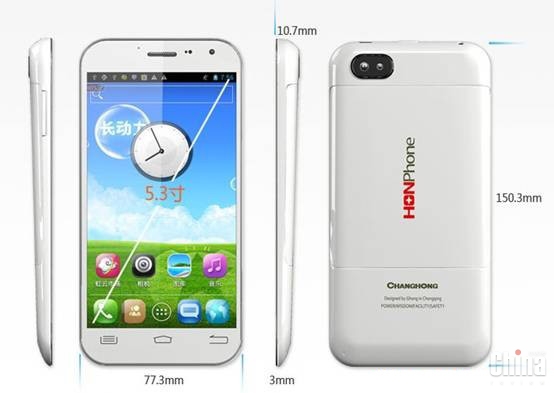 Changhong HONPhone V10 - недорогой двухъядерный фаблет