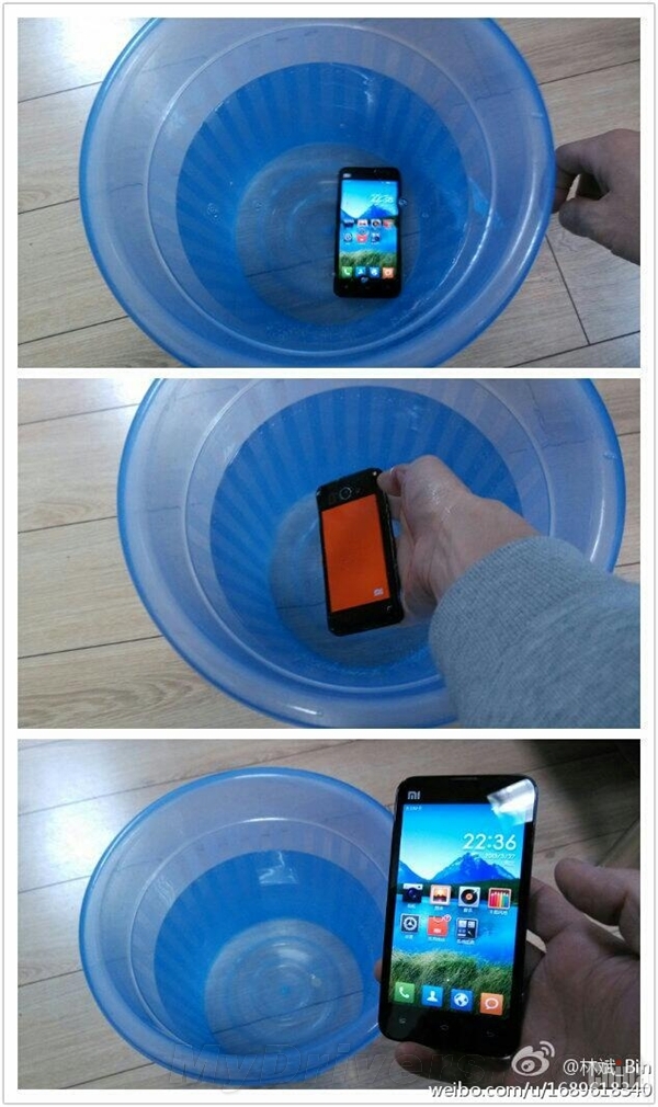Xiaomi тестирует специальное водоотталкивающее покрытие