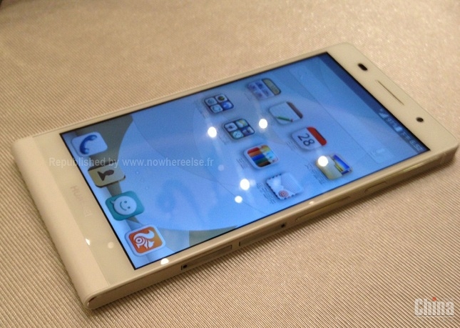 Реальное фото ультратонкого Huawei P6 в белом цвете