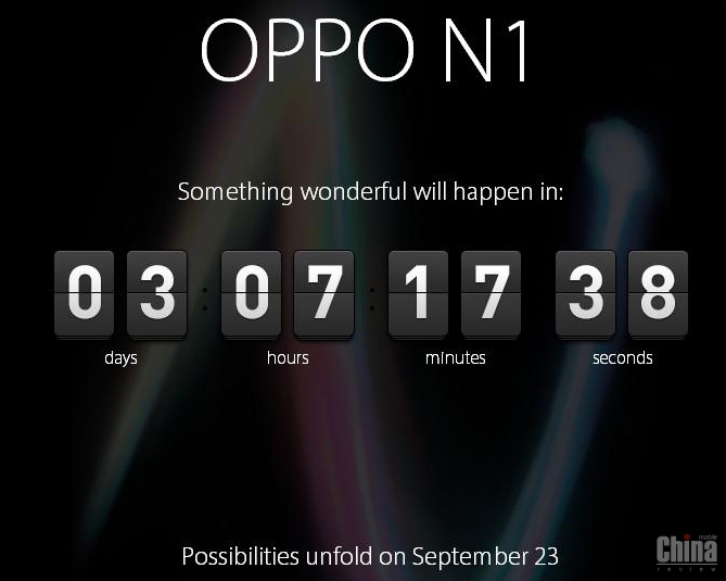 На страничке Oppo начался обратный отсчет до премьеры флагмана Oppo N1