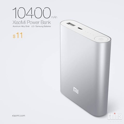 Внешний аккумулятор от Xiaomi на 10400 мАч всего за $ 11!