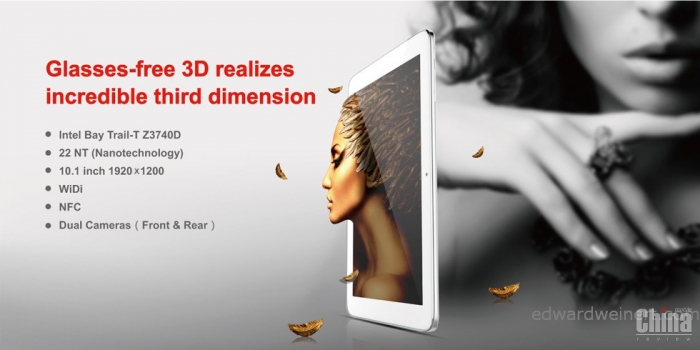 10,1-дюймовый планшет Hampoo CID10 с FullHD 3D дисплеем и процессором Intel Bay Trail