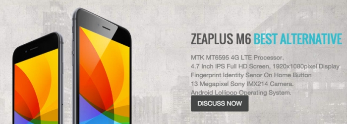 Zeaplus M6 - продвинутая копия iPhone 6 на базе MT6595 и Android Lolipop