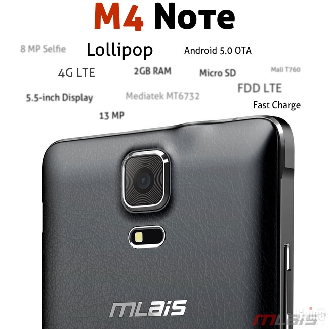 Новый смартфон Mlais M4 Note
