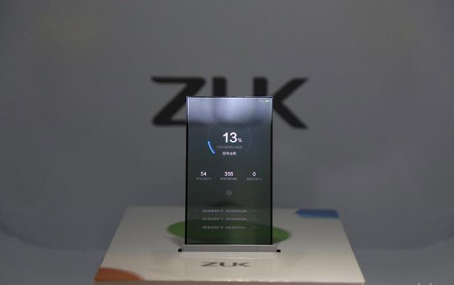 ZUK продемонстрировала прототип смартфона с прозрачным дисплеем