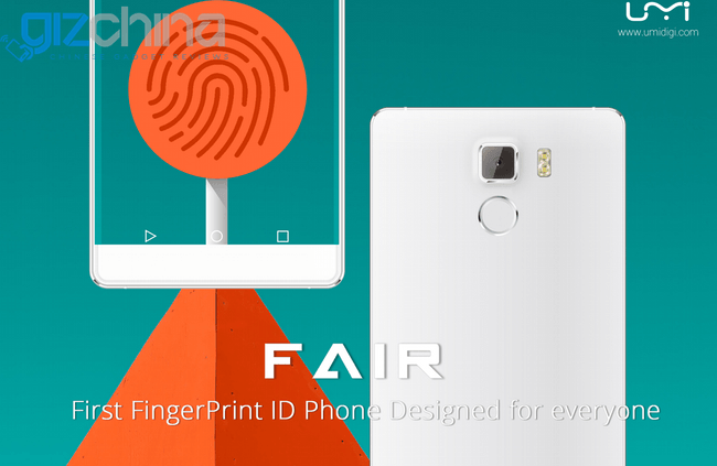 UMi Fair - смартфон со сканером отпечатков пальцев за $99