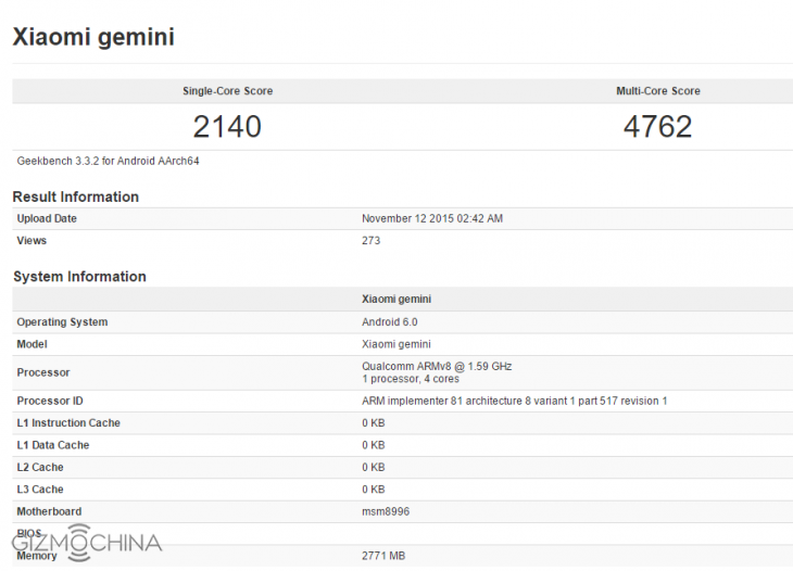 Xiaomi Mi5 на Android 6.0 и Snapdragon 820