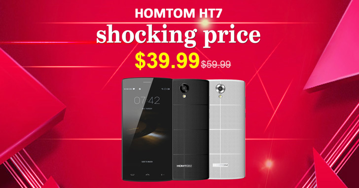 Распродажа на Everbuying: смартфон HOMTOM HT7 за $40
