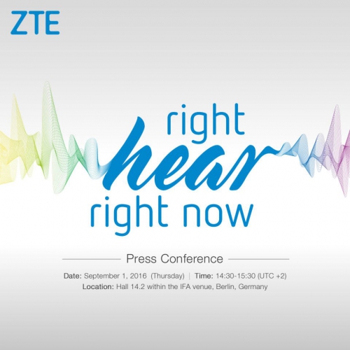 ZTE на IFA 2016 представит музыкальный смартфон