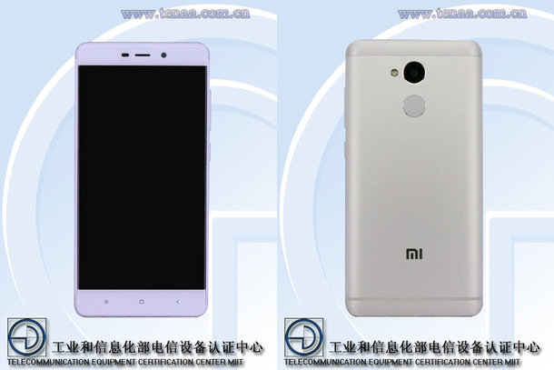 Xiaomi Redmi 4 появился на сайте TENAA