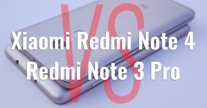 Xiaomi Redmi Note 4 vs Redmi Note 3 Pro