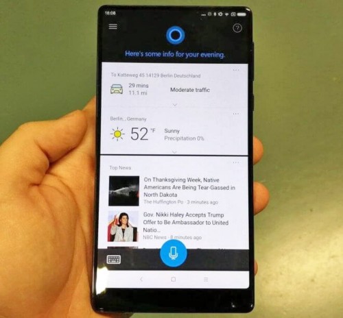 Xiaomi Mi Mix получил Cortana и другие приложения Microsoft