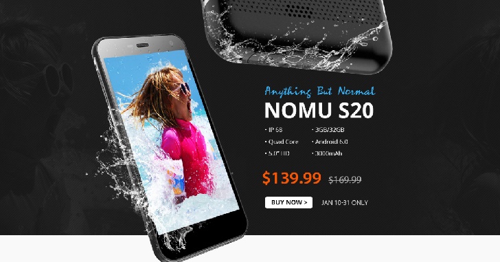 Защищенный смартфон Nomu S20 всего за $ 139.99 на GearBest