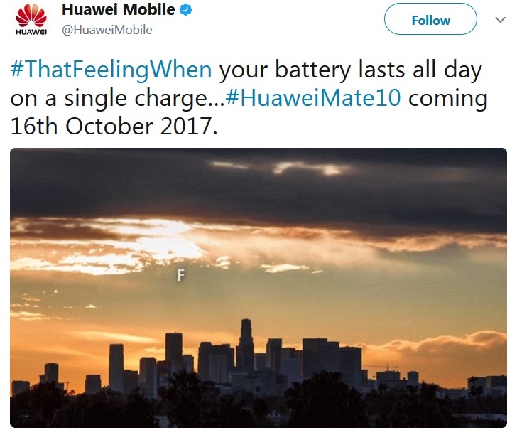 Huawei Mate 10 должен получить емкую батарею