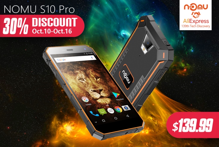 Защищенный Nomu S10 Pro доступен всего за $139,99