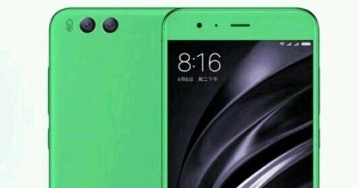 Флагманский Xiaomi Mi6 получит зеленую расцветку