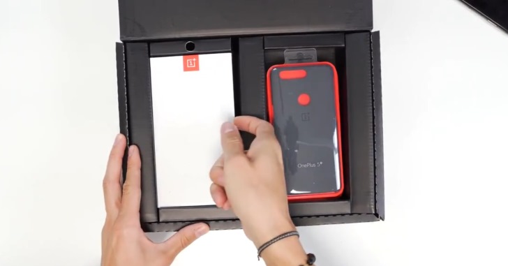 Появилось видео распаковки OnePlus 5T