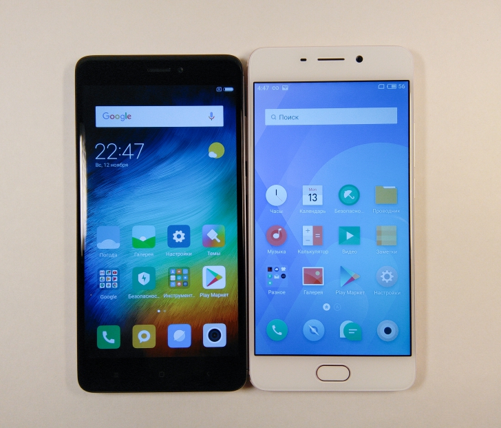 Сравнение моделей Note от Xiaomi и Meizu
