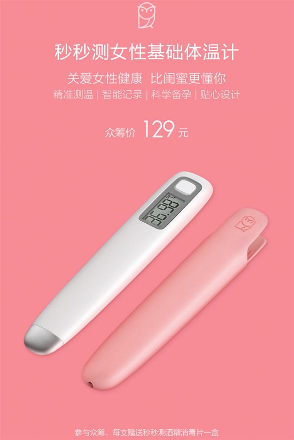 Xiaomi начала краудфандинг умного градусника для женщин
