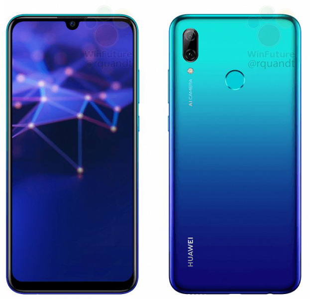 Опубликованы официальные рендеры Huawei P Smart (2019)
