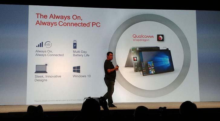 Чип Snapdragon 8cx предназначен для ноутбуков с Windows 10